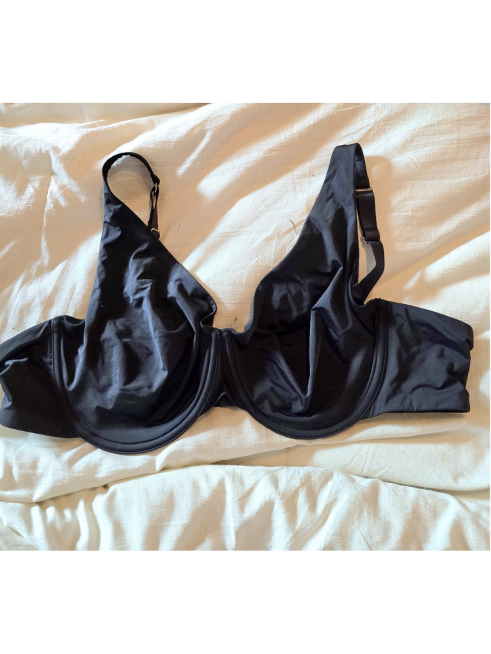WOMEN PLUS Thirdlove Classic Second Skin Unlined Bra 42B Black Microfiber Wired